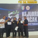 Salma, Najwa, dan Artanti: Trio Pesilat UPT SMP N 2 Pringsewu Ukir Prestasi di Pringsewu Cup Piala Bupati
